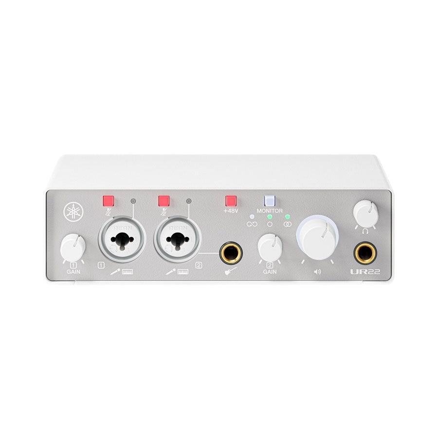 Yamaha UR22MK3 2-in 2-out USB-C Audio Interface with Software Suite - White