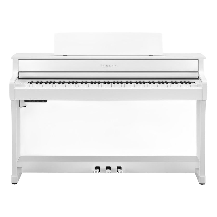 Yamaha CLP-845 Clavinova Digital Piano With Bench and Adaptor PA500C - White