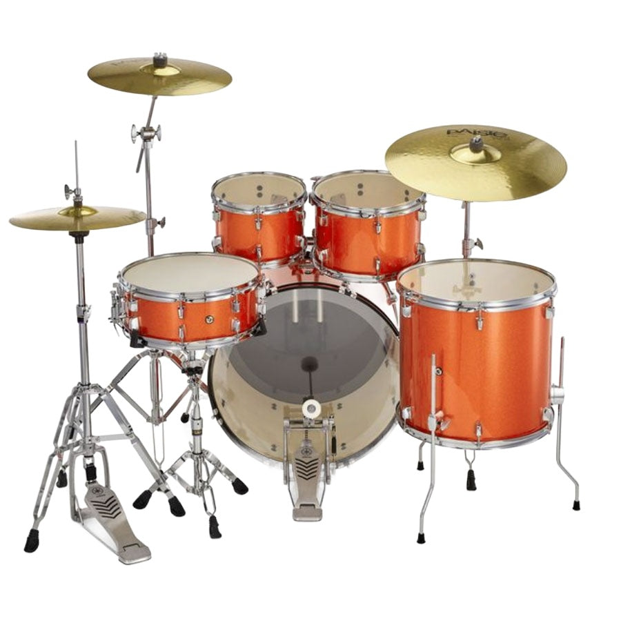 Yamaha RYDEEN RDP2F5 Acoustic Drum Set With Hardware - Orange Glitter