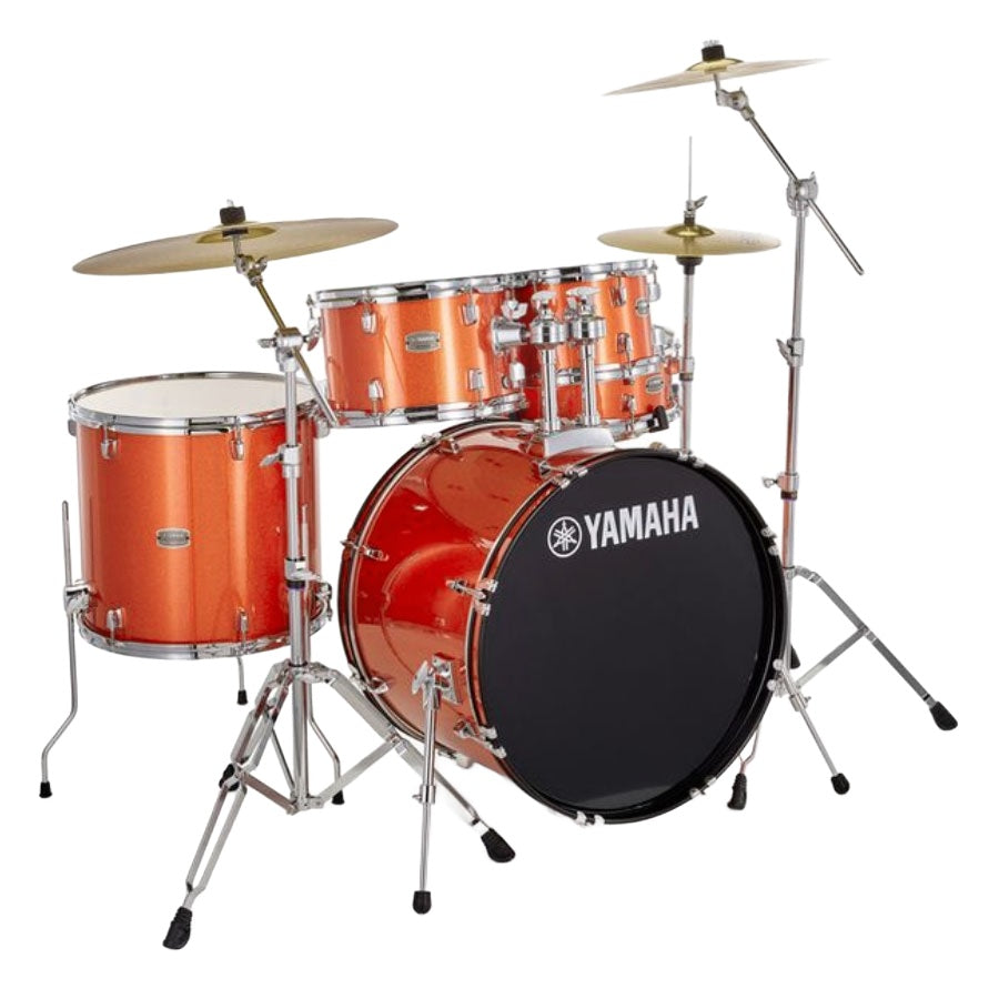 Yamaha RYDEEN RDP2F5 Acoustic Drum Set With Hardware - Orange Glitter