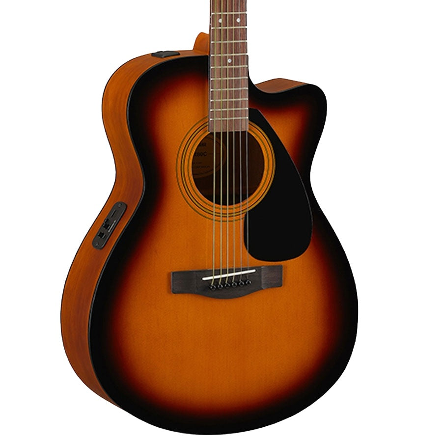 Yamaha FSX80C Concert Body Cutaway Acoustic-Electric Guitar - Tobacco Brown Sunburst