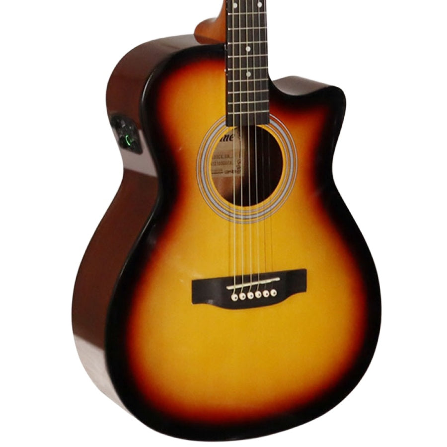Yamaha FSX80C Concert Body Cutaway Acoustic-Electric Guitar - Tobacco Brown Sunburst