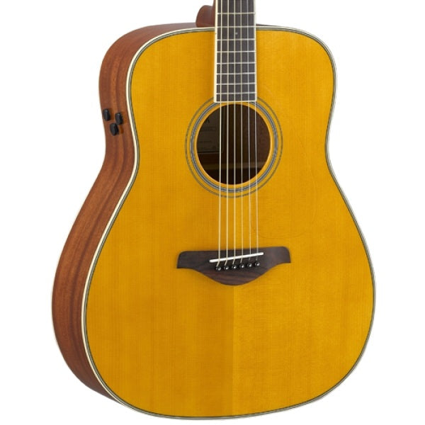 Yamaha FG-TA TransAcoustic Dreadnought Electro-Acoustic Guitar - Vintage Tint