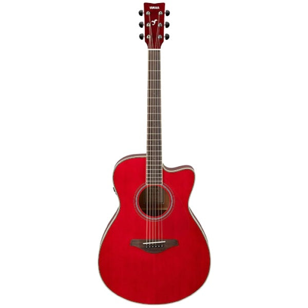 Yamaha FSC-TA TransAcoustic Cutaway Guitar - Ruby Red