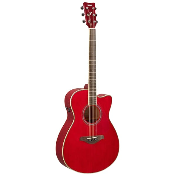 Yamaha FSC-TA TransAcoustic Cutaway Guitar - Ruby Red