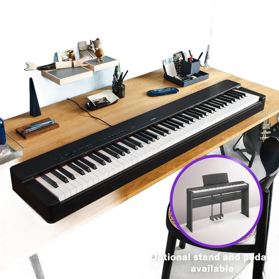 Yamaha P-225B 88-Key Weighted Action Digital Piano - Black
