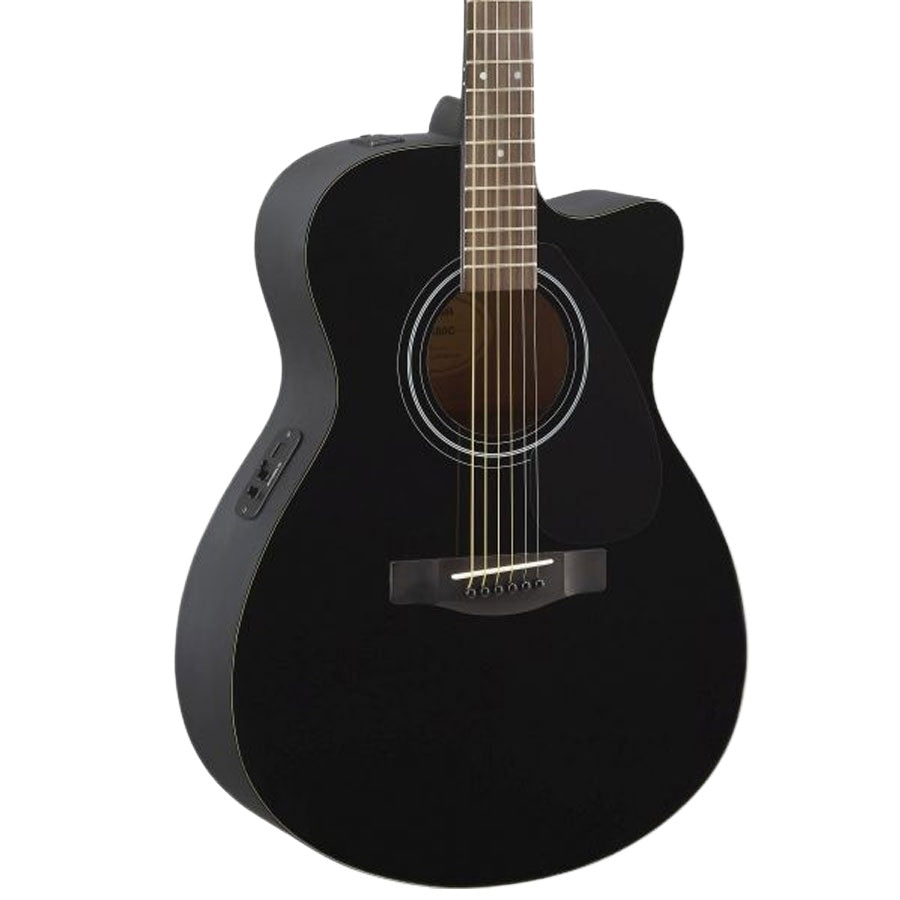 Yamaha FSX80C Concert Body Cutaway Acoustic-Electric Guitar - Black