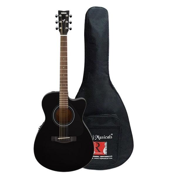 Yamaha FSX80C Concert Body Cutaway Acoustic-Electric Guitar - Black