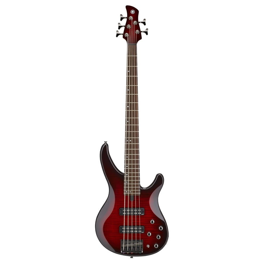 Yamaha TRBX605FM 600 Series 5-String Bass Guitar - Dark Red Burst