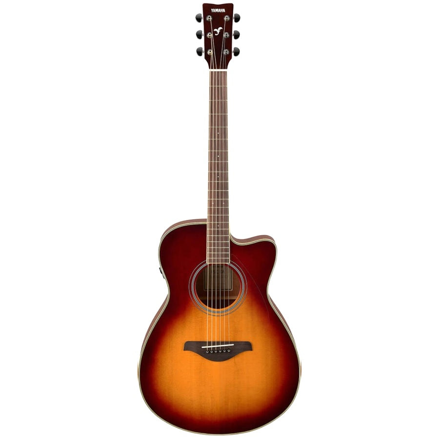 Yamaha FSC-TA TransAcoustic Cutaway Guitar - Brown Sunburst