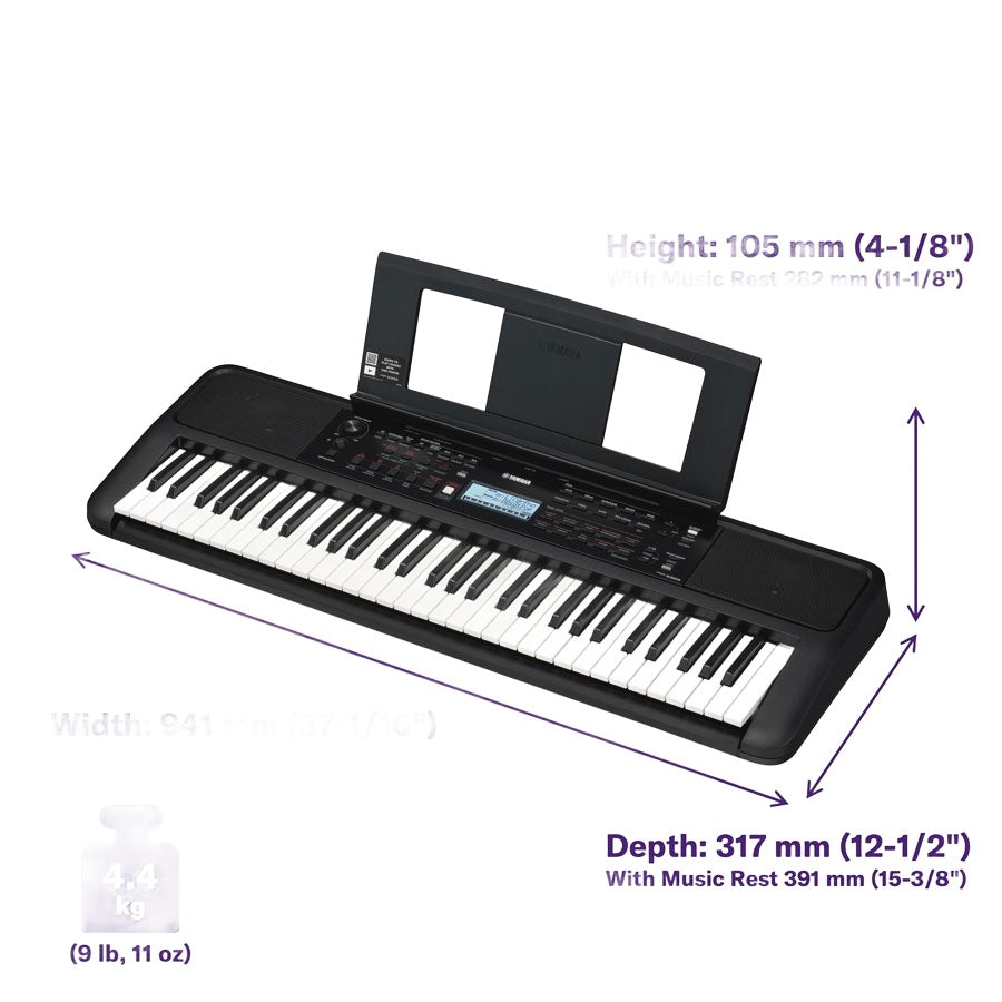 Yamaha PSR-E383 61-Keys Portable Keyboard