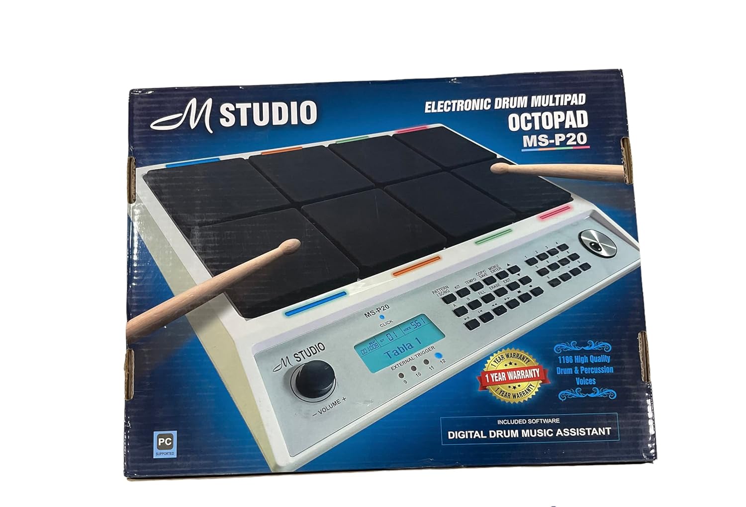 M studio Electronic Drum MULTIPAD OCTOPAD MS-P20