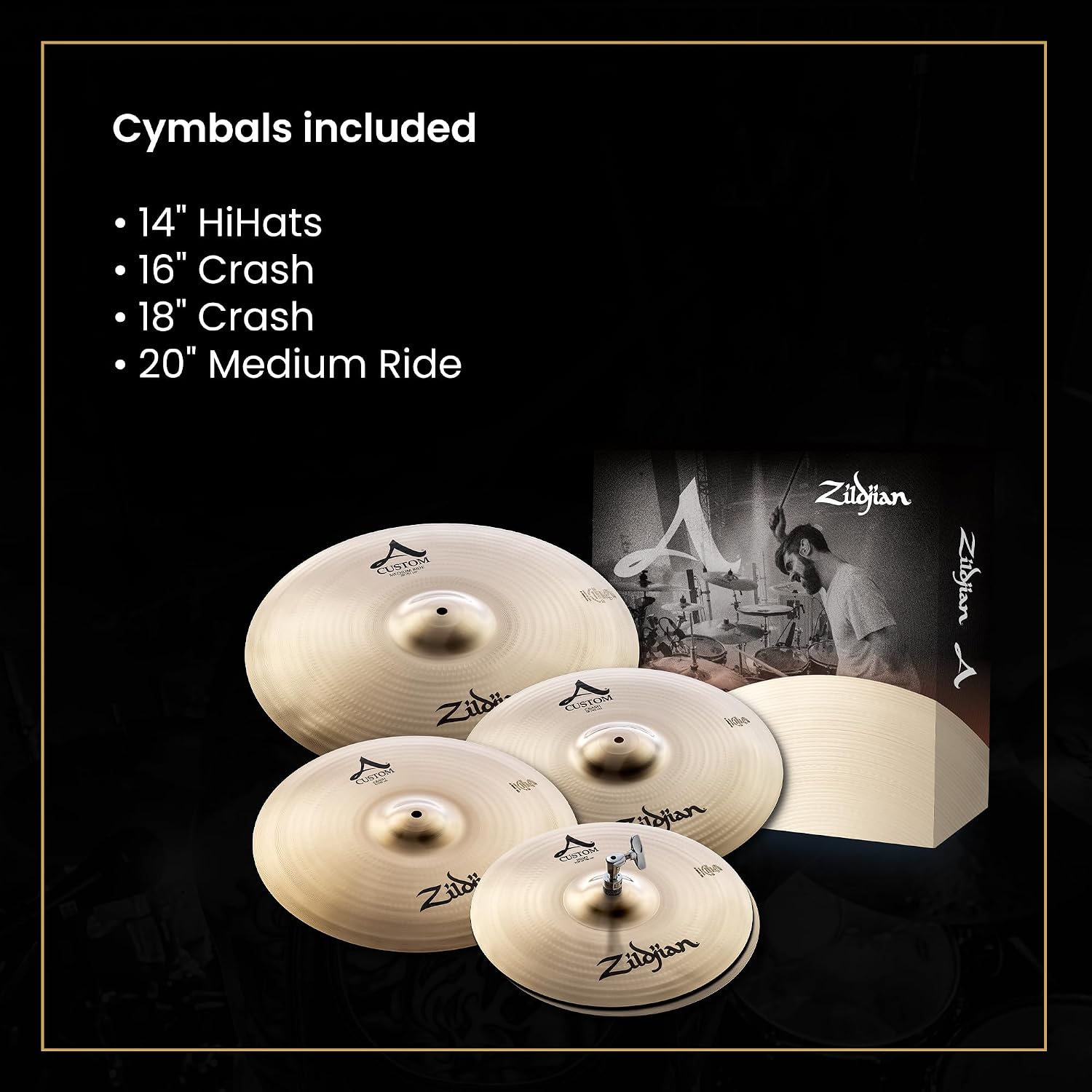Zildjian A20579-11 A Custom Cymbal Pack