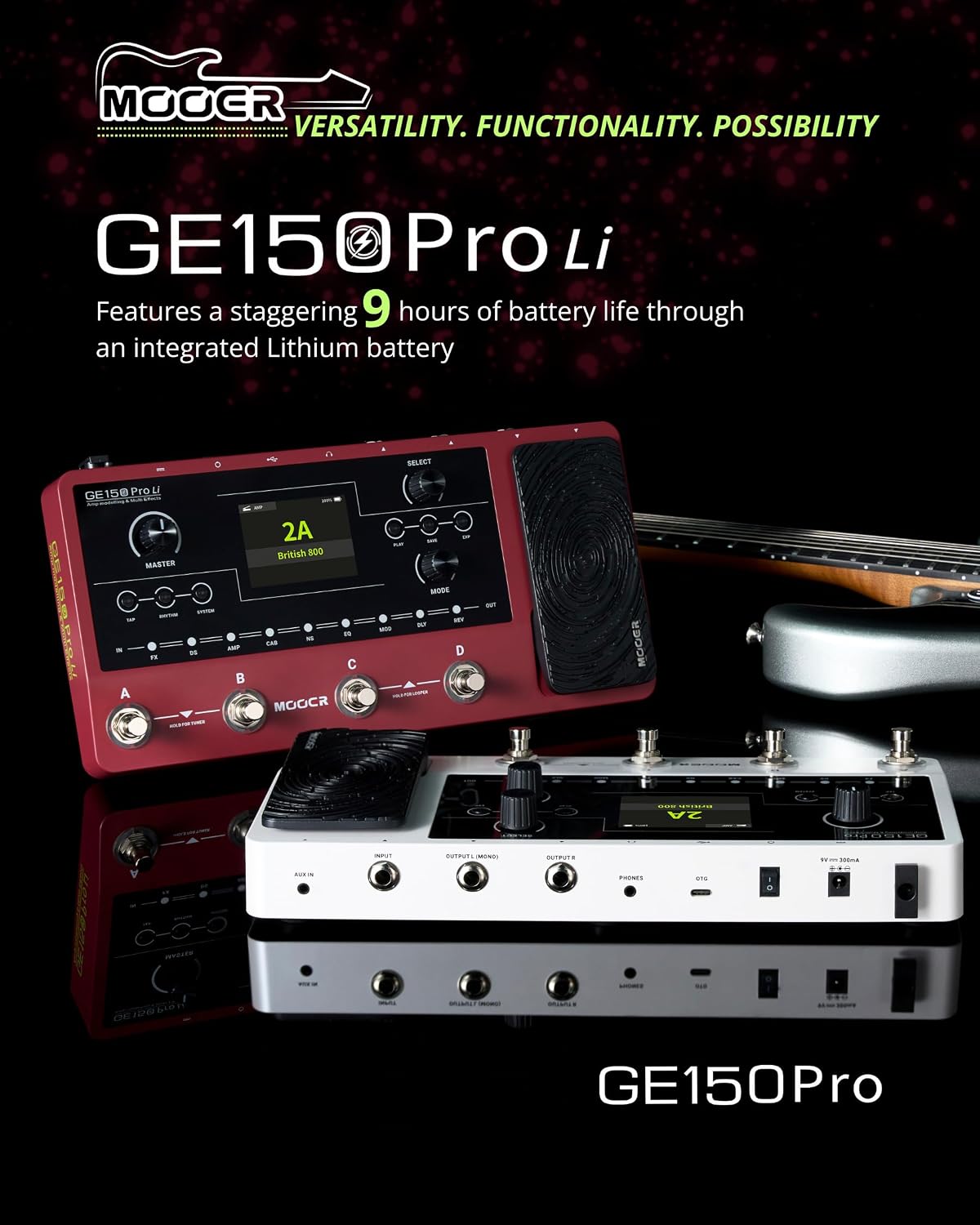 Mooer GE150 Pro Li Guitar Multi Effects Processor