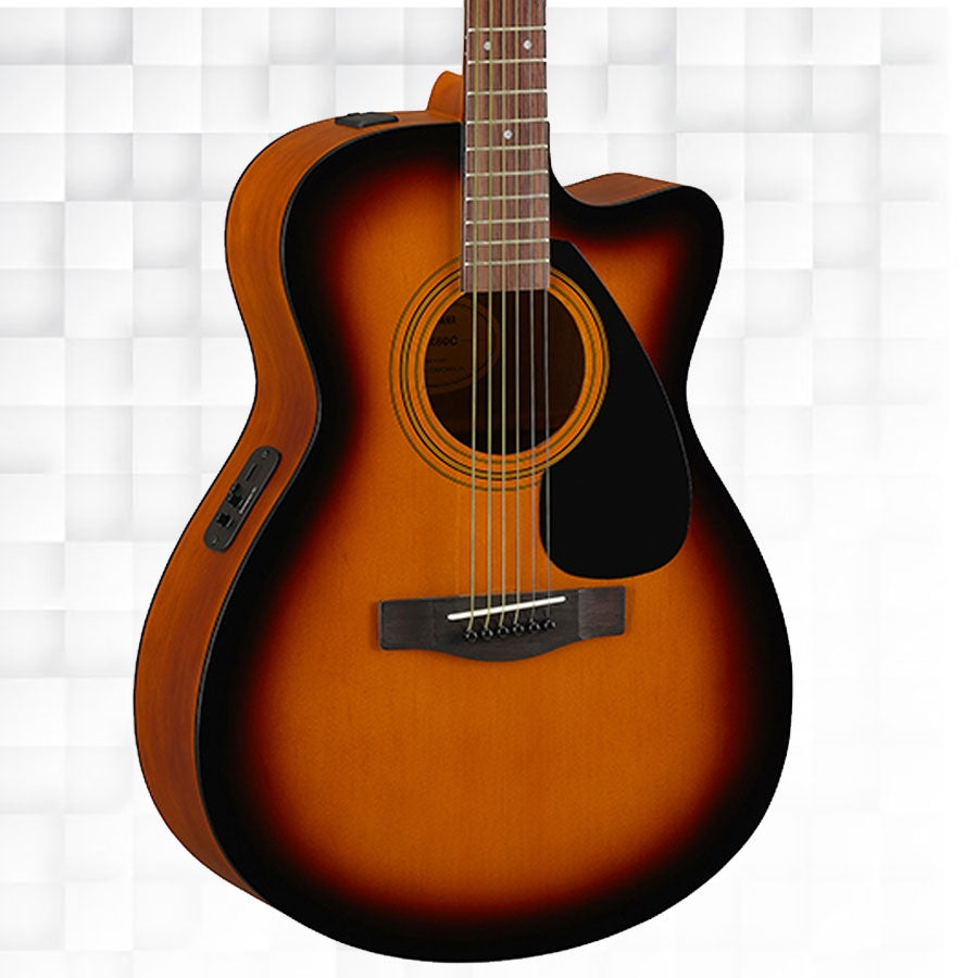 Yamaha FSX80C Concert Body Cutaway Acoustic-Electric Guitar - Tobacco Brown Sunburst