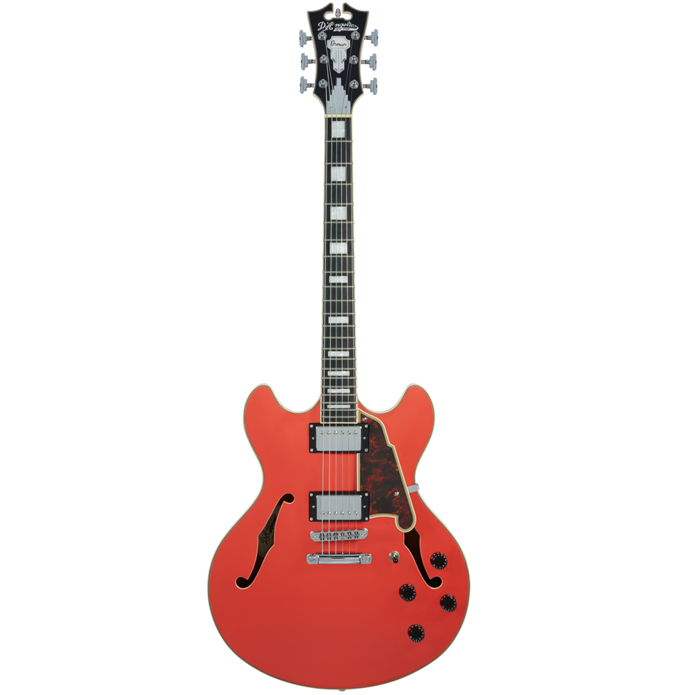 D'Angelico Premier DC Tailpiece Stop Fiesta Red DAPDCFRCSCB