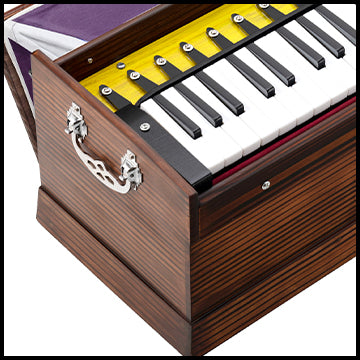 AmritVaani 32Key Professional Portable Harmonium With ShrutiBox With Bag