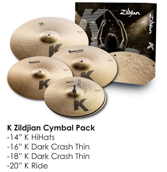 Zildjian K0800 Cymbal Set - 14/16/18/20 Inch