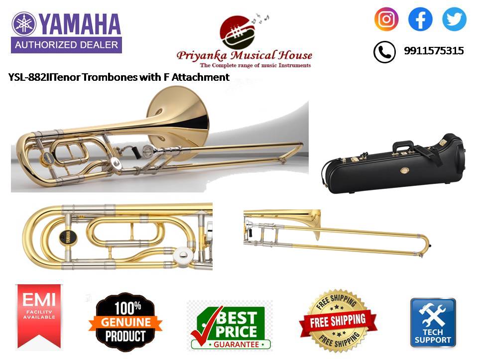 Yamaha YSL-882IIG Tenor Trombones with F Attachment