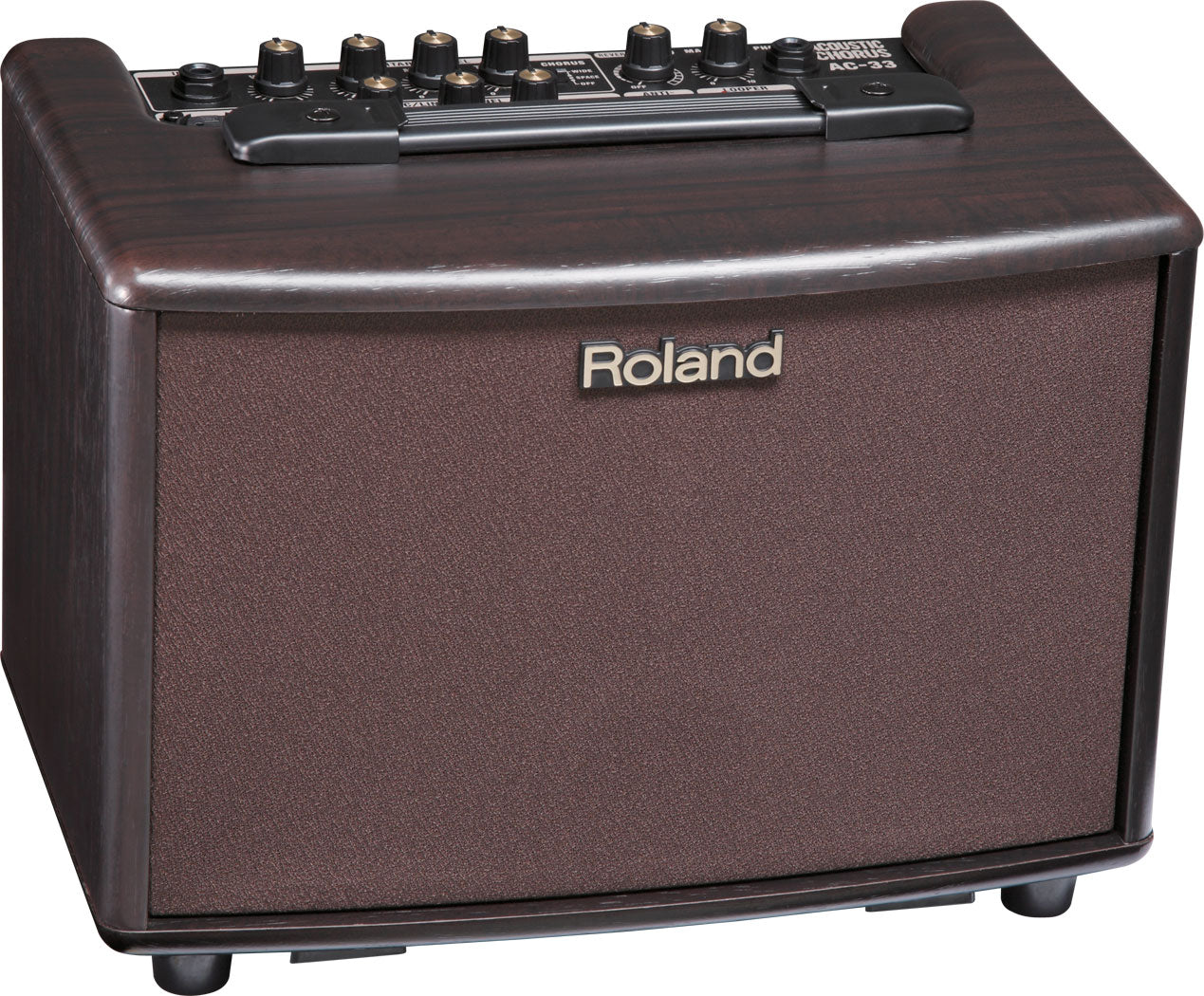 Roland AC-33 RW 30-Watt Battery Powered Black Portable Acoustic Amp