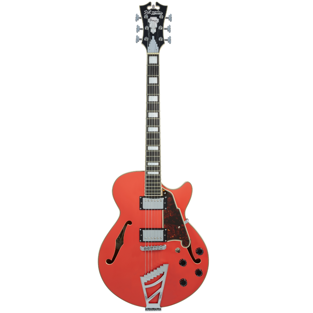 D'angelico Premier SS Stairstep Tailpiece Fiesta Red DAPSSFRCTCB