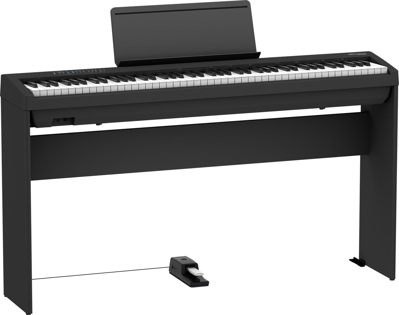 ROLAND FP-30X BLACK 88-KEYS DIGITAL PIANO WITH STAND KSC70 BK