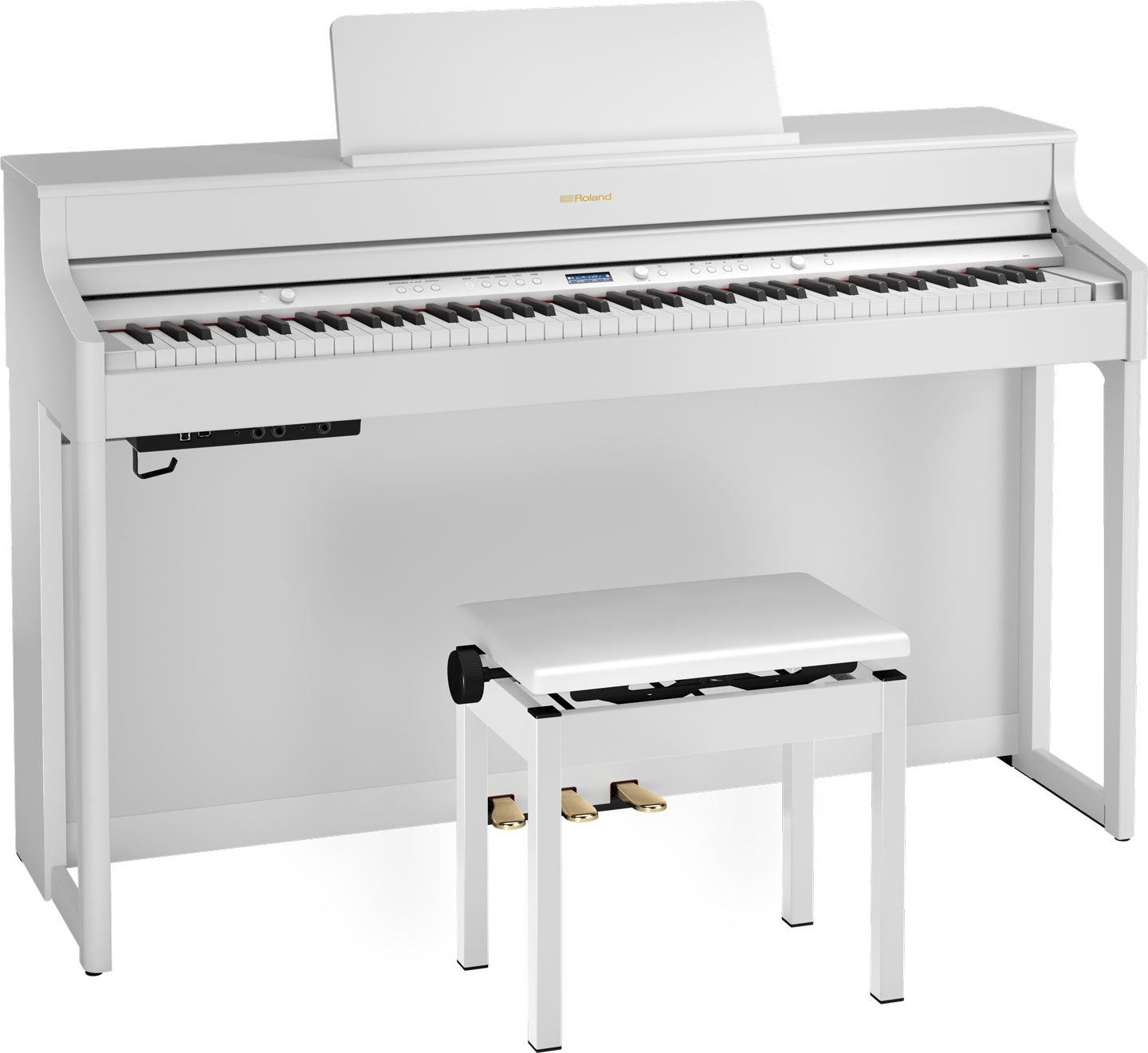 Roland Digital Piano HP-702 With Stand KSH 704 White
