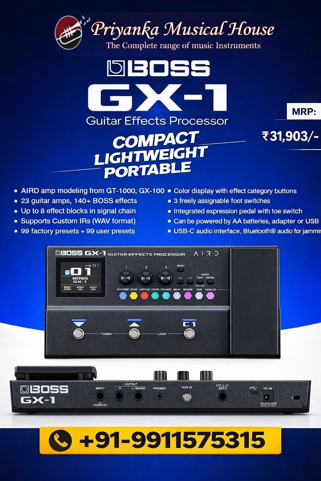 Boss GX-1 guitar effects processor