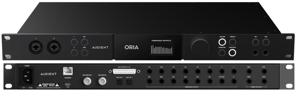 Audient Oria Immersive Audio Interface And Monitor Controller