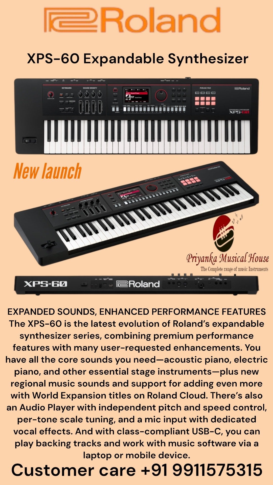 Roland XPS 60 Expandable Synthesizer