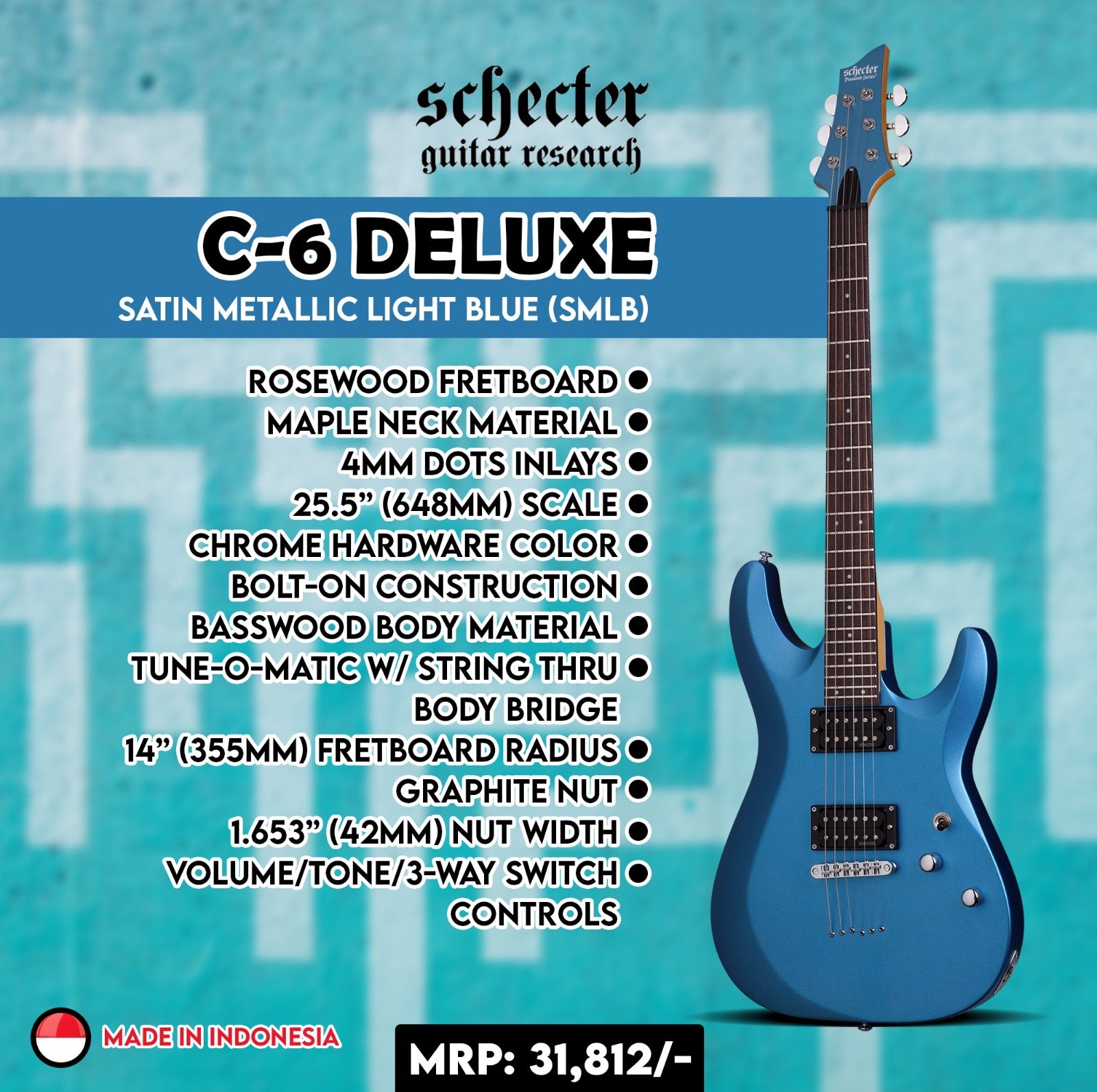 Schecter C 6 Deluxe Electric Guitar