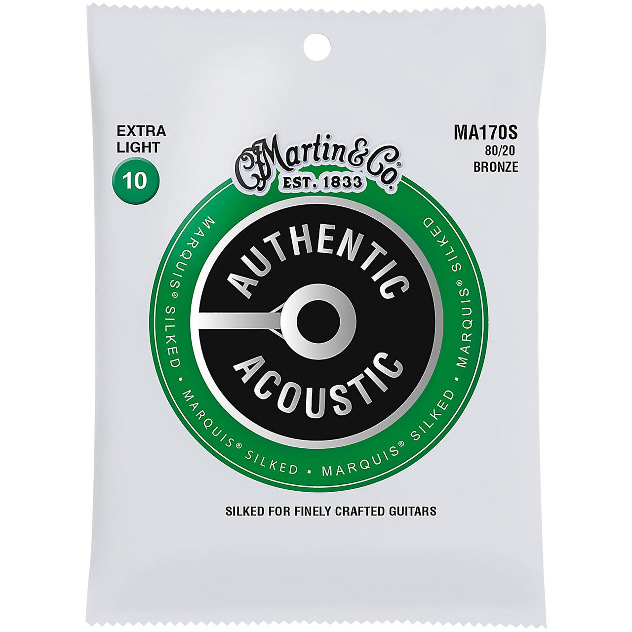 Martin MA170S Strings,Auth Acous 170,6 Str,ExLt,Slkd