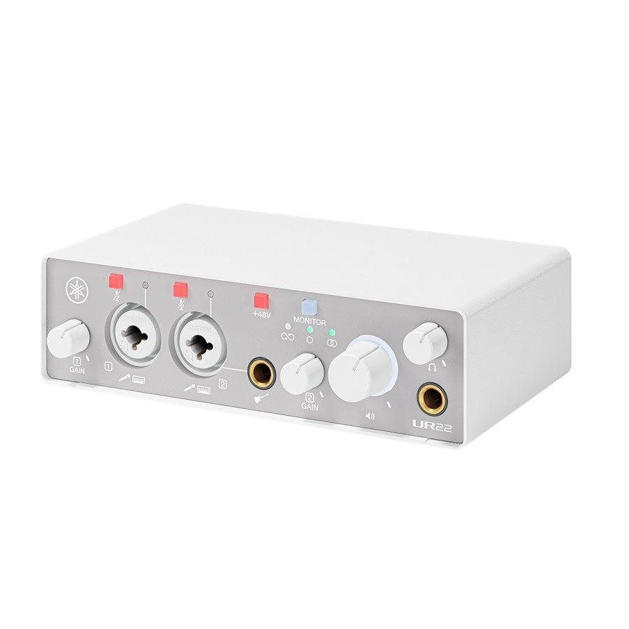 Yamaha UR22MK3 2-in 2-out USB-C Audio Interface with Software Suite - White