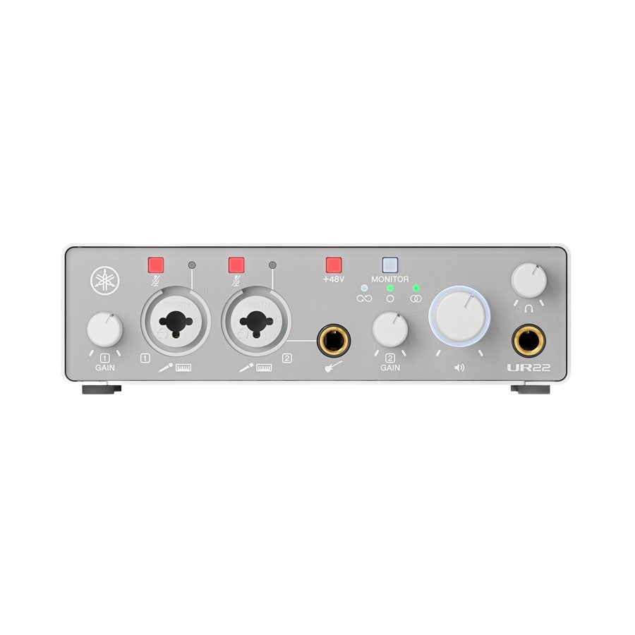 Yamaha UR22MK3 2-in 2-out USB-C Audio Interface with Software Suite - White