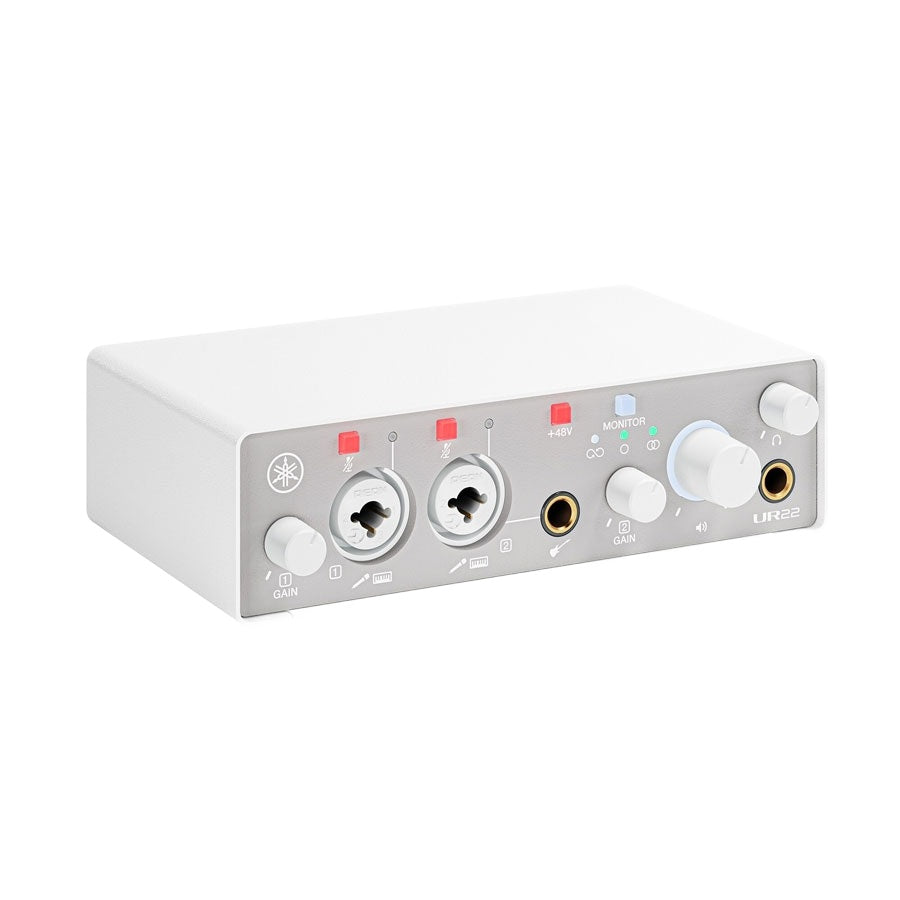 Yamaha UR22MK3 2-in 2-out USB-C Audio Interface with Software Suite - White