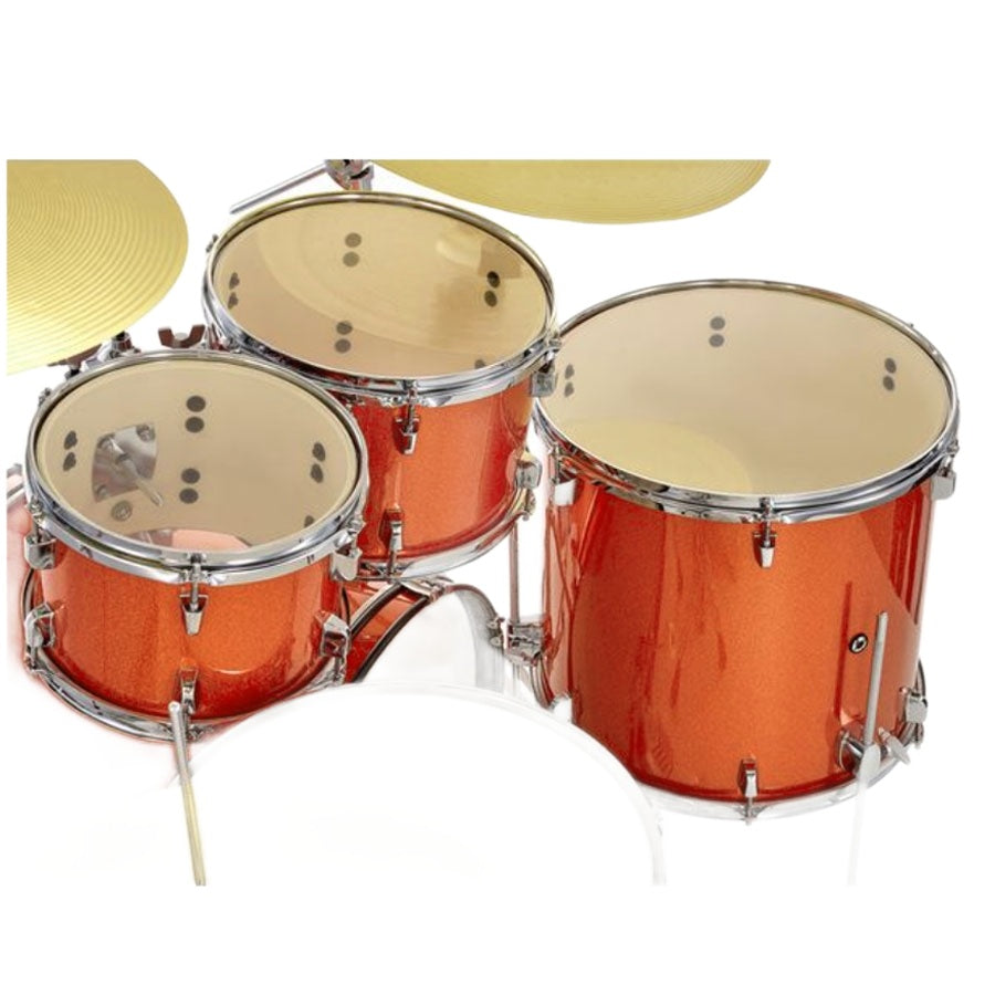 Yamaha RYDEEN RDP2F5 Acoustic Drum Set With Hardware - Orange Glitter
