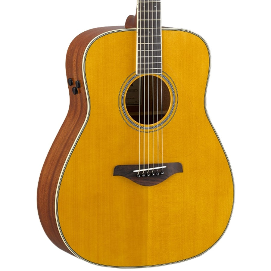 Yamaha FG-TA TransAcoustic Dreadnought Electro-Acoustic Guitar - Vintage Tint