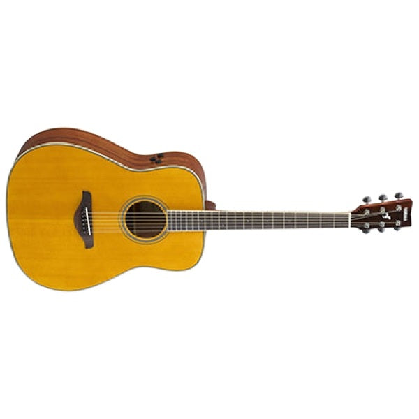 Yamaha FG-TA TransAcoustic Dreadnought Electro-Acoustic Guitar - Vintage Tint