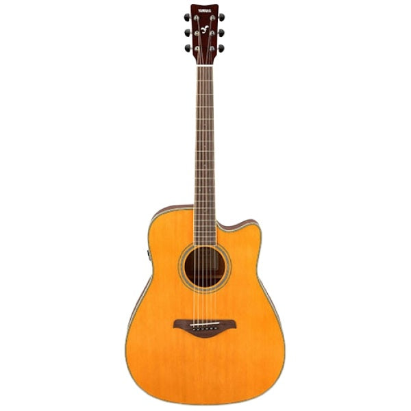 Yamaha FGC-TA TransAcoustic Cutaway Guitar - Vintage Tint