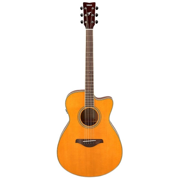 Yamaha FSC-TA TransAcoustic Cutaway Guitar - Vintage Tint