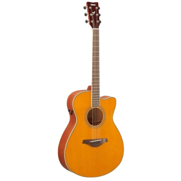 Yamaha FSC-TA TransAcoustic Cutaway Guitar - Vintage Tint