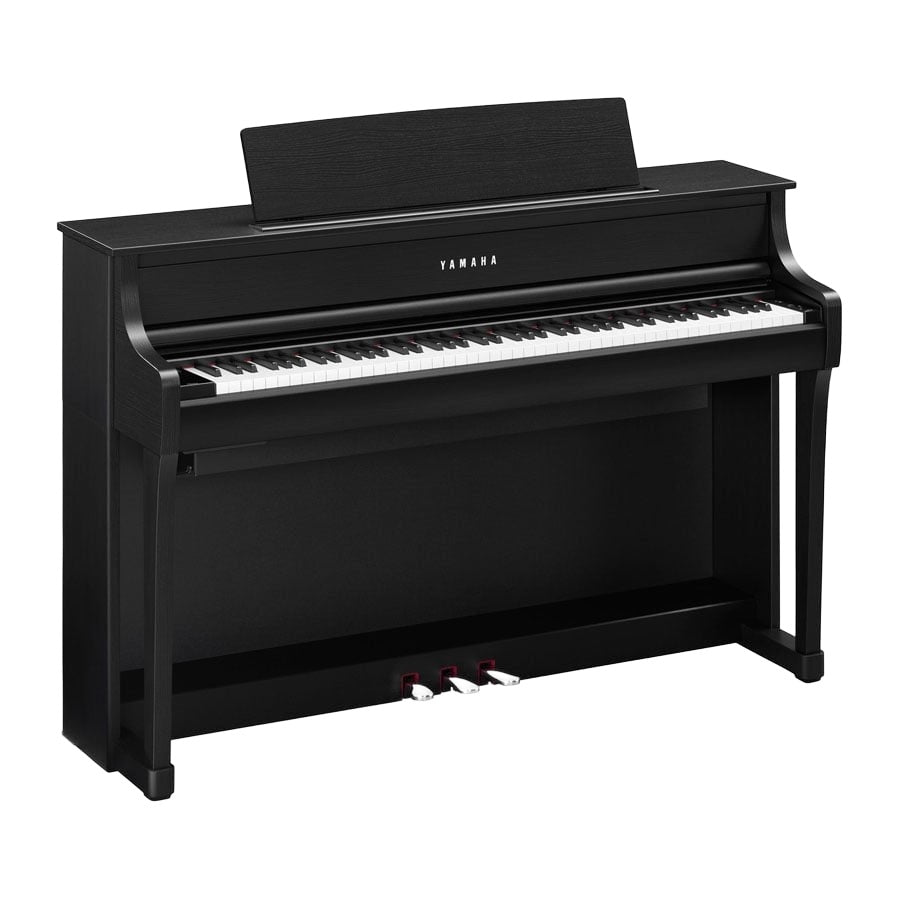 Yamaha CLP-875B Clavinova Digital Piano With Bench And Adaptor PA500- Black