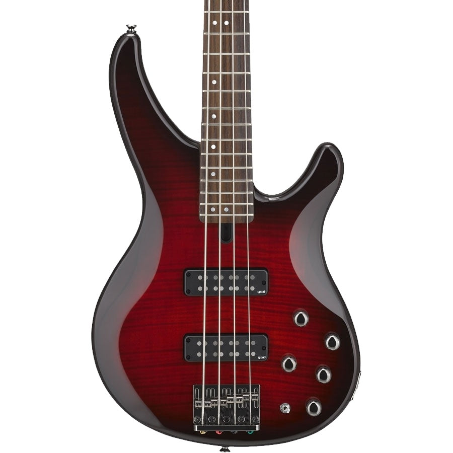 Yamaha TRBX604FM 600 Series 4-String Bass Guitar - Dark Red Burst