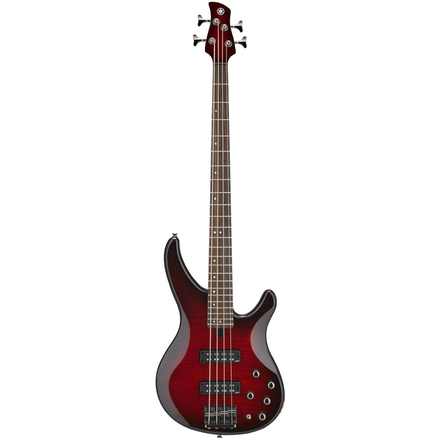 Yamaha TRBX604FM 600 Series 4-String Bass Guitar - Dark Red Burst