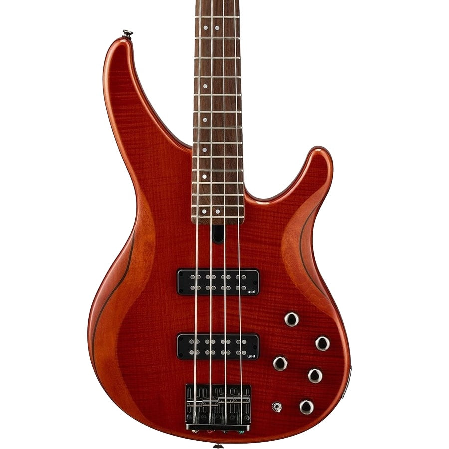Yamaha TRBX604FM 600 Series 4-String Bass Guitar - Caramel Brown