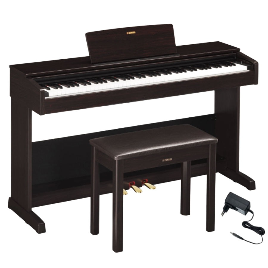 Yamaha YDP-145R ARIUS Digital Piano - Dark Rosewood With Adapter PA150B