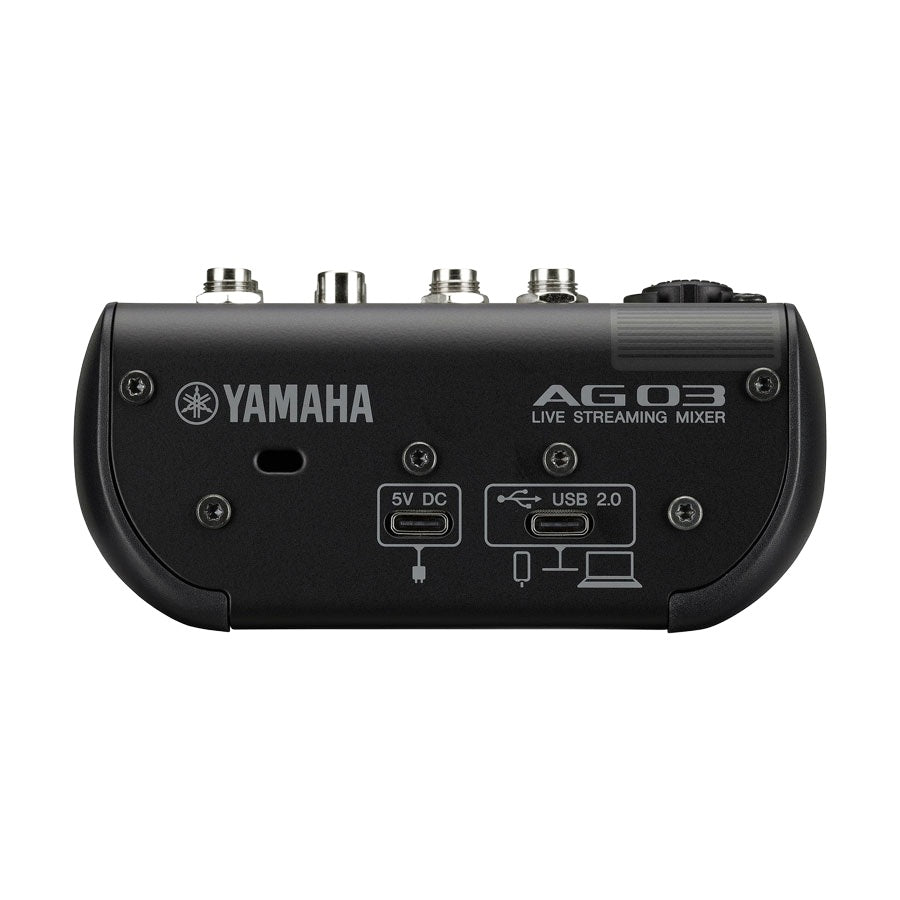 Yamaha AG03MK2 3-channel Live Streaming Mixer with USB Audio Interface - Black