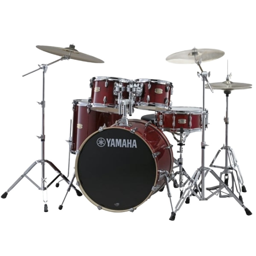 Yamaha SBP2F5 Stage Custom Birch 5-Piece Acoustic Drum Kit With Hardware - Cranberry Red