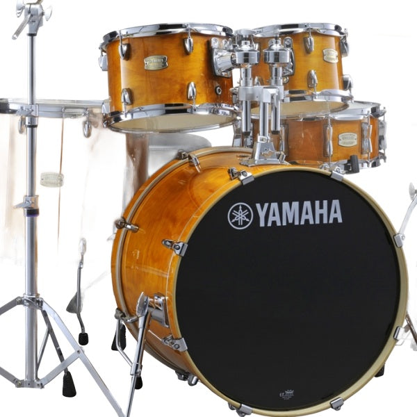 Yamaha SBP2F5 Stage Custom Birch 5-Piece Acoustic Drum Kit With Hardware HW680W - Honey Amber