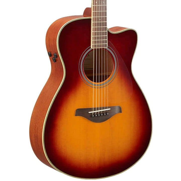 Yamaha FSC-TA TransAcoustic Cutaway Guitar - Brown Sunburst